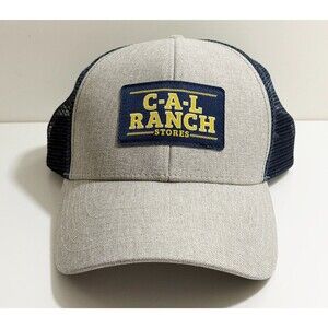 Cal Ranch Stores Gray Blue Truckers Hat Cap